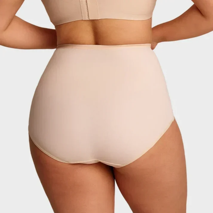 Plus-Size High-Waist Cross Tummy Control Panties
