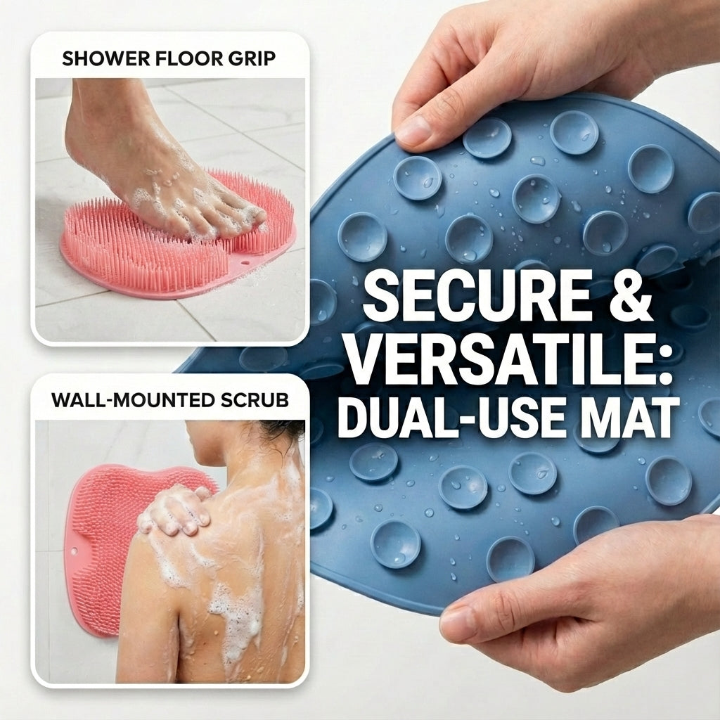 Shower Foot & Back Scrubber Massage Pad