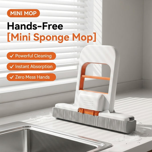 Hands-Free Squeeze-Dry Mini Sponge Mop