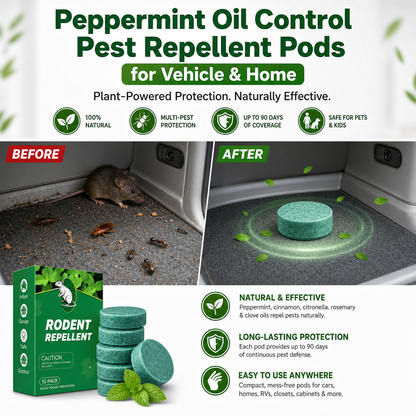 Rodent Repellent Peppermint Oil Control Pest Repellent Pods For Vehicle & Home Pro