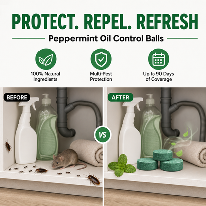 Rodent Repellent Peppermint Oil Control Pest Repellent Pods For Vehicle & Home Pro