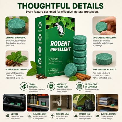 Rodent Repellent Peppermint Oil Control Pest Repellent Pods For Vehicle & Home Pro