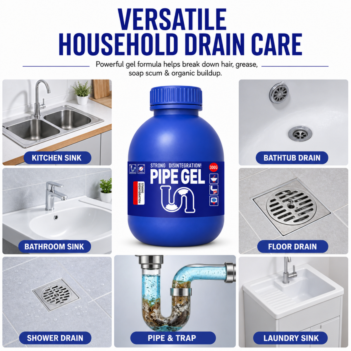 Powerful Drain & Pipe Cleaner