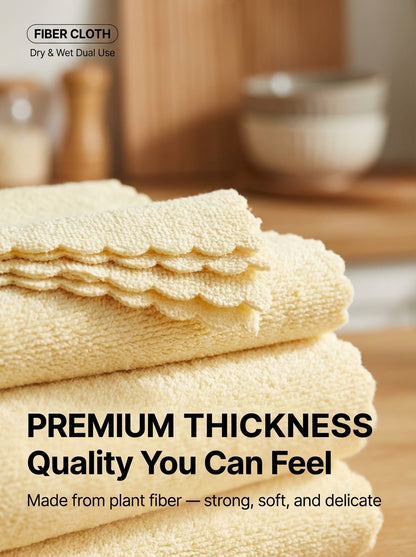 Premium Thickened Plant Fiber Reusable Tear-Off Kitchen Cleaning Cloth Roll