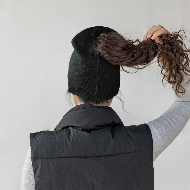 Magnetic Closure Ponytail Hats