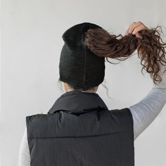 Magnetic Closure Ponytail Hats