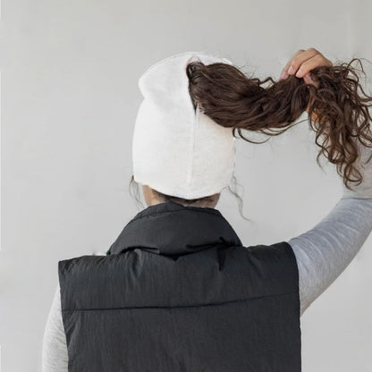 Magnetic Closure Ponytail Hats