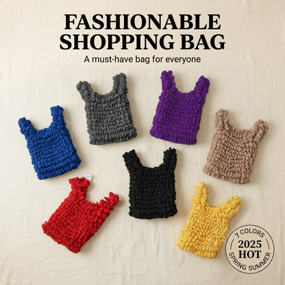 Premium Stretchable Pleated Reusable Eco-Friendly Tote Shopping Bag