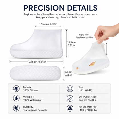 Silicone WaterProof Shoe Covers (1 Pair)