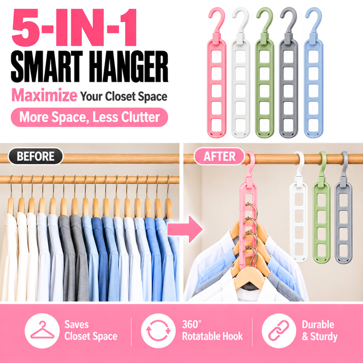 5-in-1 Smart Hanger