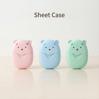 Portable Soap Sheets in Cute Bear Case PRO