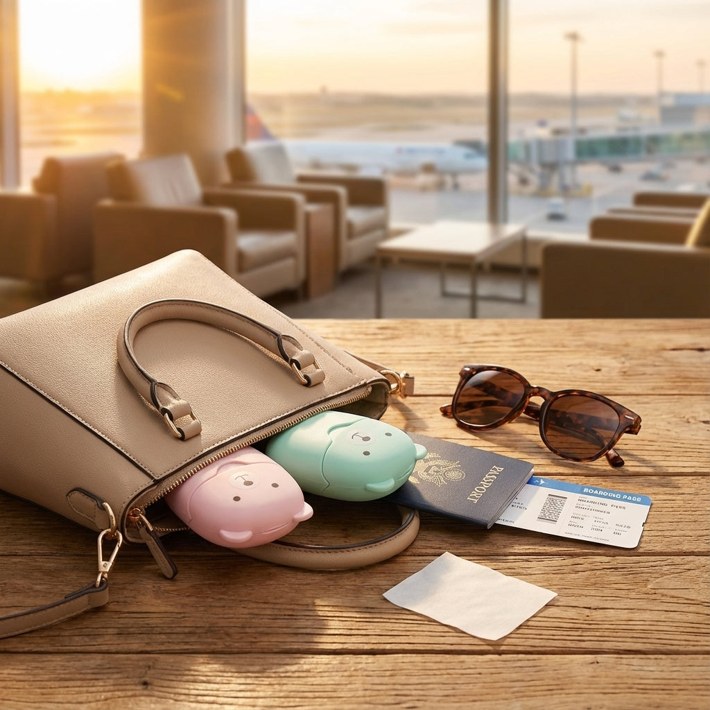 Portable Soap Sheets in Cute Bear Case PRO