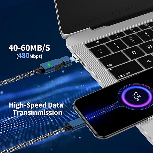 Magic Spin Cable- Fast Charging Cable for Mobile Phones and Electronics