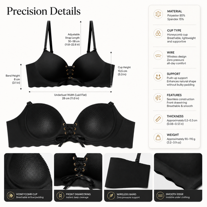 Women’s Seamless Breathable Push-Up Support Bra