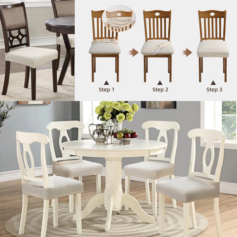 Waterproof Jacquard Chair Seat Covers! Durable, Stylish & Easy-Clean