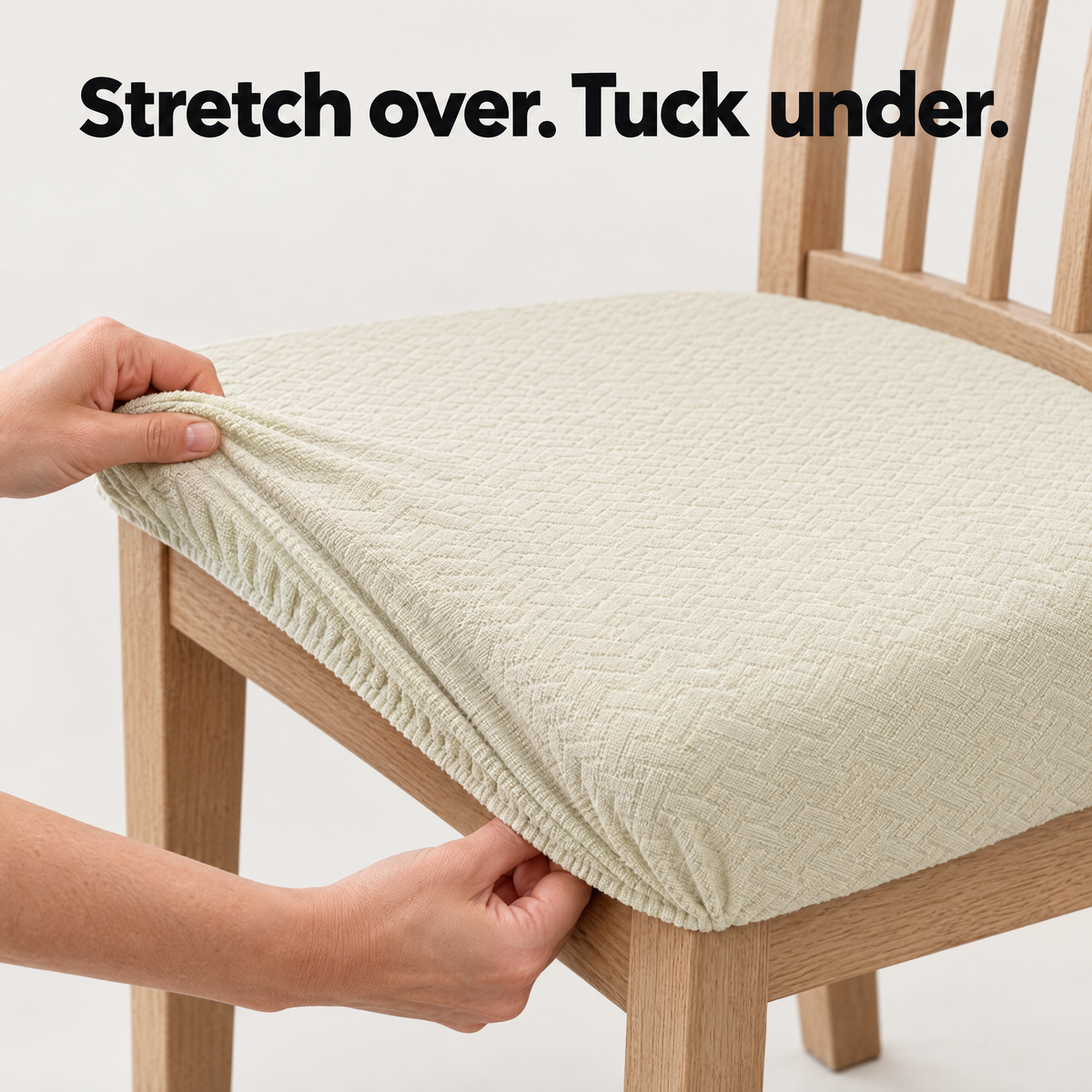 Stretch Jacquard Chair Seat Cover