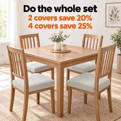 Stretch Jacquard Chair Seat Cover