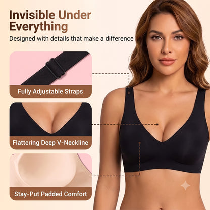Jelly Wireless Womens Comfortable Wireless Bras
