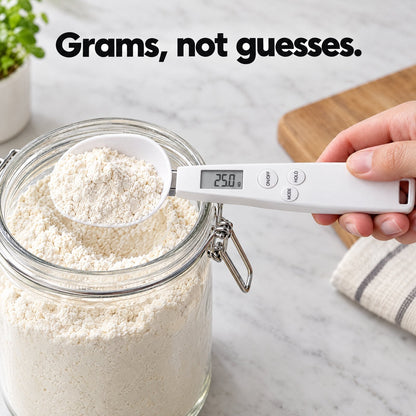 Precision Digital Spoon Scale in use