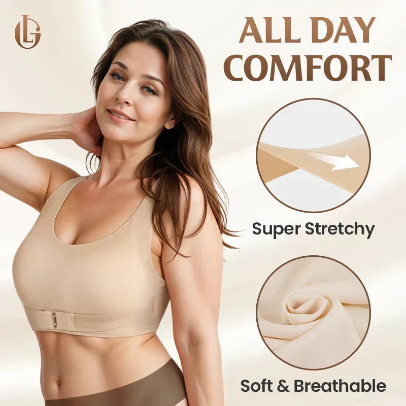 Posture-Perfect Wireless Bra – All-Day Comfort, Breathable & Summer-Ready 💕