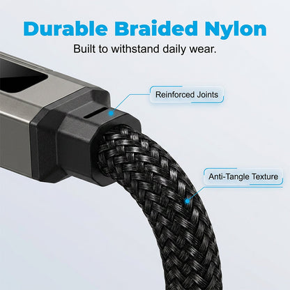 ⚡HOT SALE 50% OFF🔥4-in-1 Digital Display Keychain Charging Cable